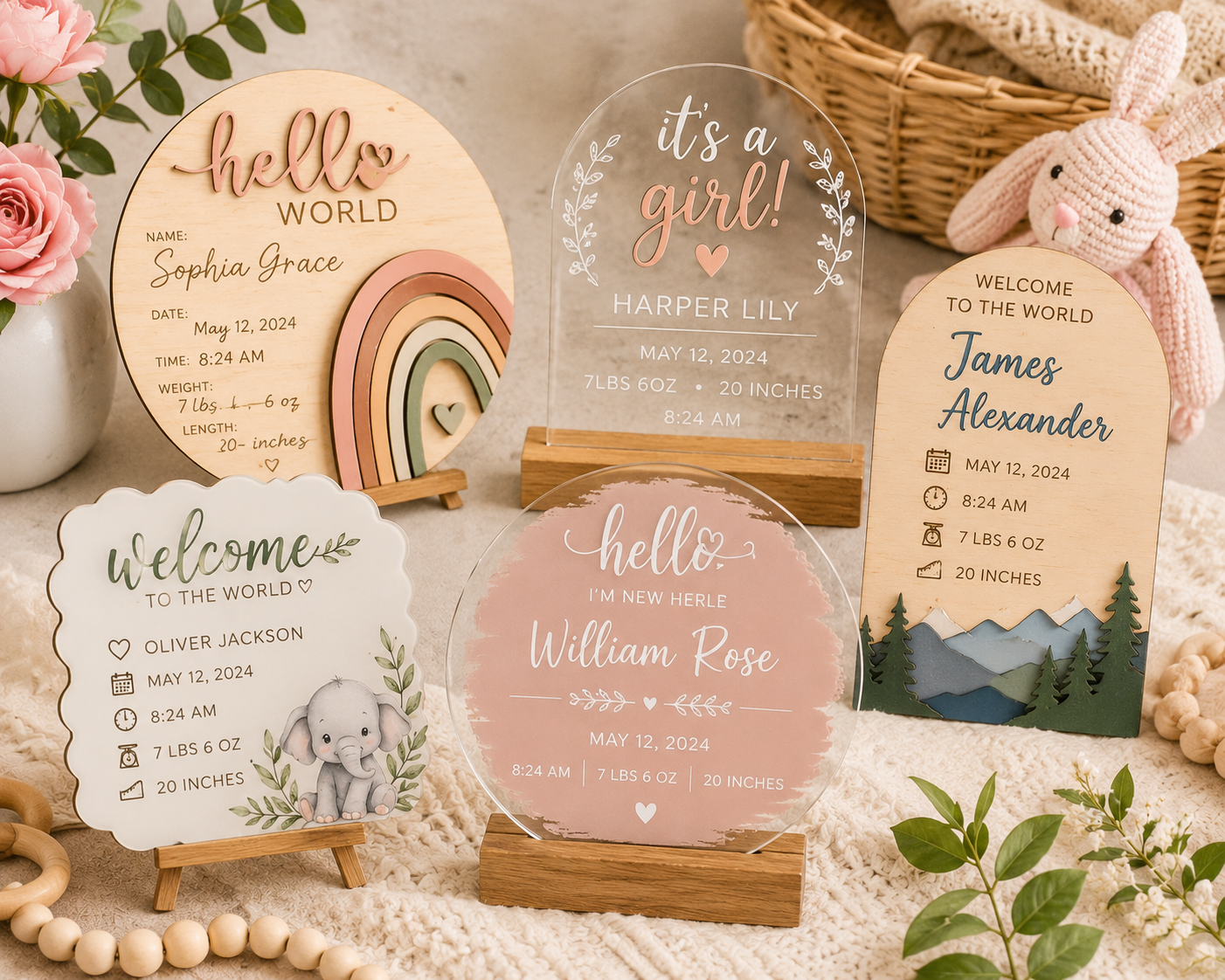 Birth Announcement Signs