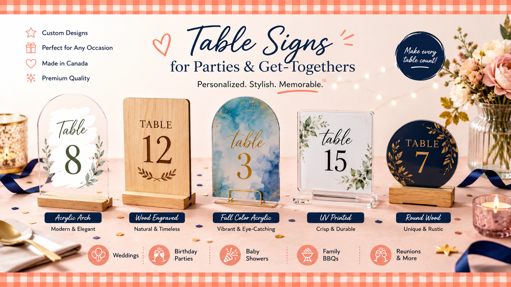 Table Signs