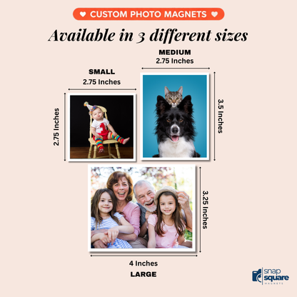 Flexible Custom Photo Magnet Set – 12-Pack, Made in Canada