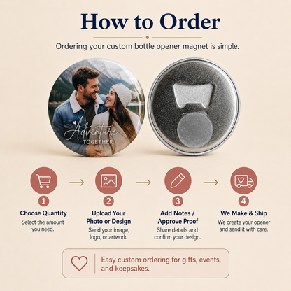 Custom Magnetic Bottle Openers Canada | Personalized 2.5 Inch Bottle Openers