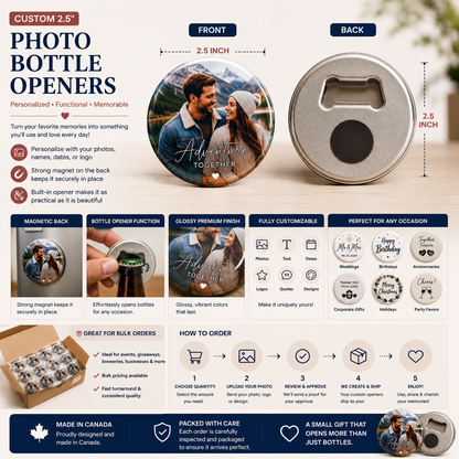 Custom Magnetic Bottle Openers Canada | Personalized 2.5 Inch Bottle Openers