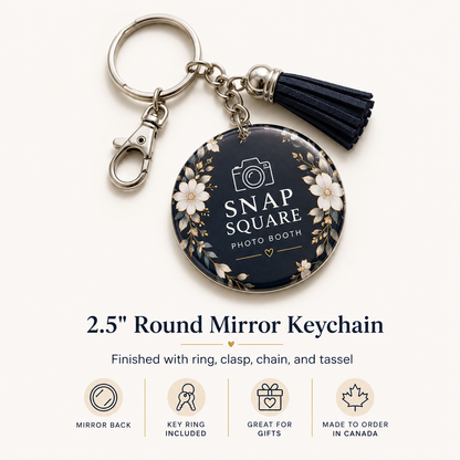 Custom Mirror Keychains Canada | Personalized Photo Mirror Charms