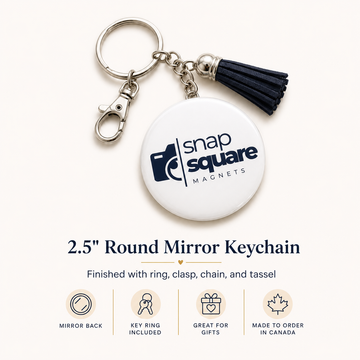 Round Mirror Keychain