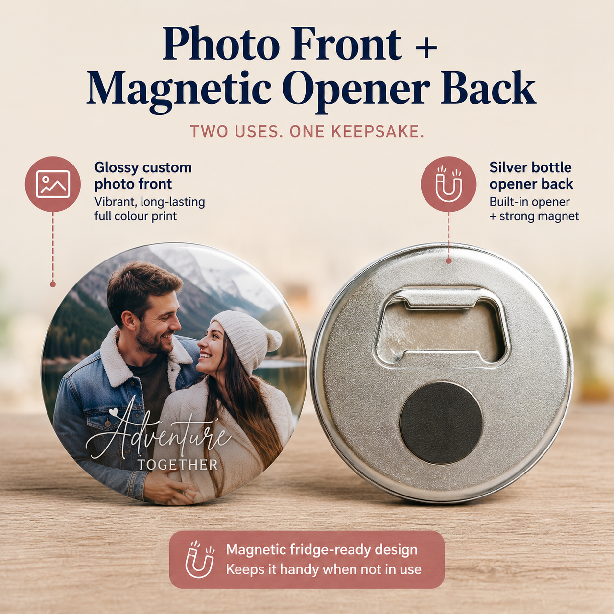 Custom Magnetic Bottle Openers Canada | Personalized 2.5 Inch Bottle Openers