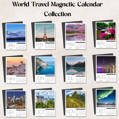 2026 Magnetic Calendar Canada | Fridge Calendar Magnet