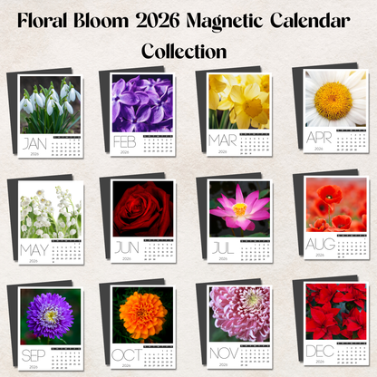 2026 Magnetic Calendar Canada | Fridge Calendar Magnet
