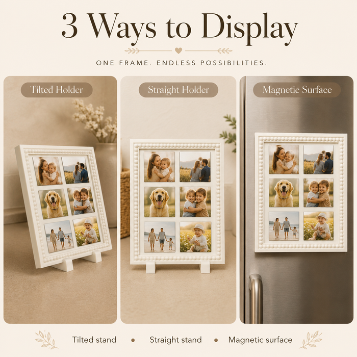2x3 Magnetic Photo Frame for 2-Inch Square Photo Magnets