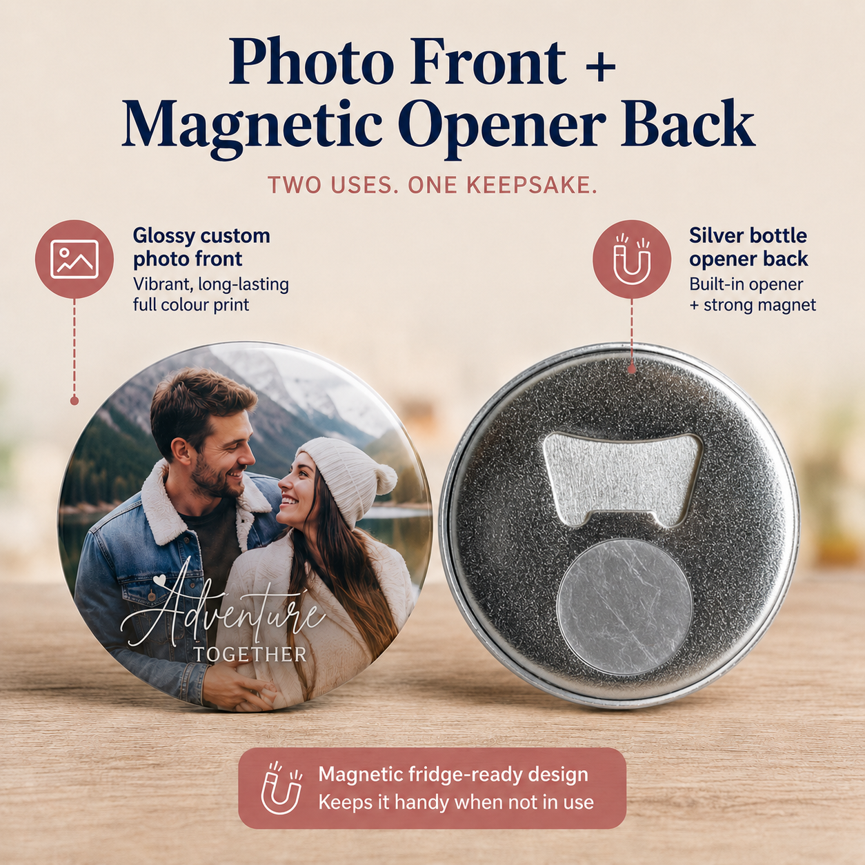 Custom Magnetic Bottle Openers Canada | Personalized 2.5 Inch Bottle Openers
