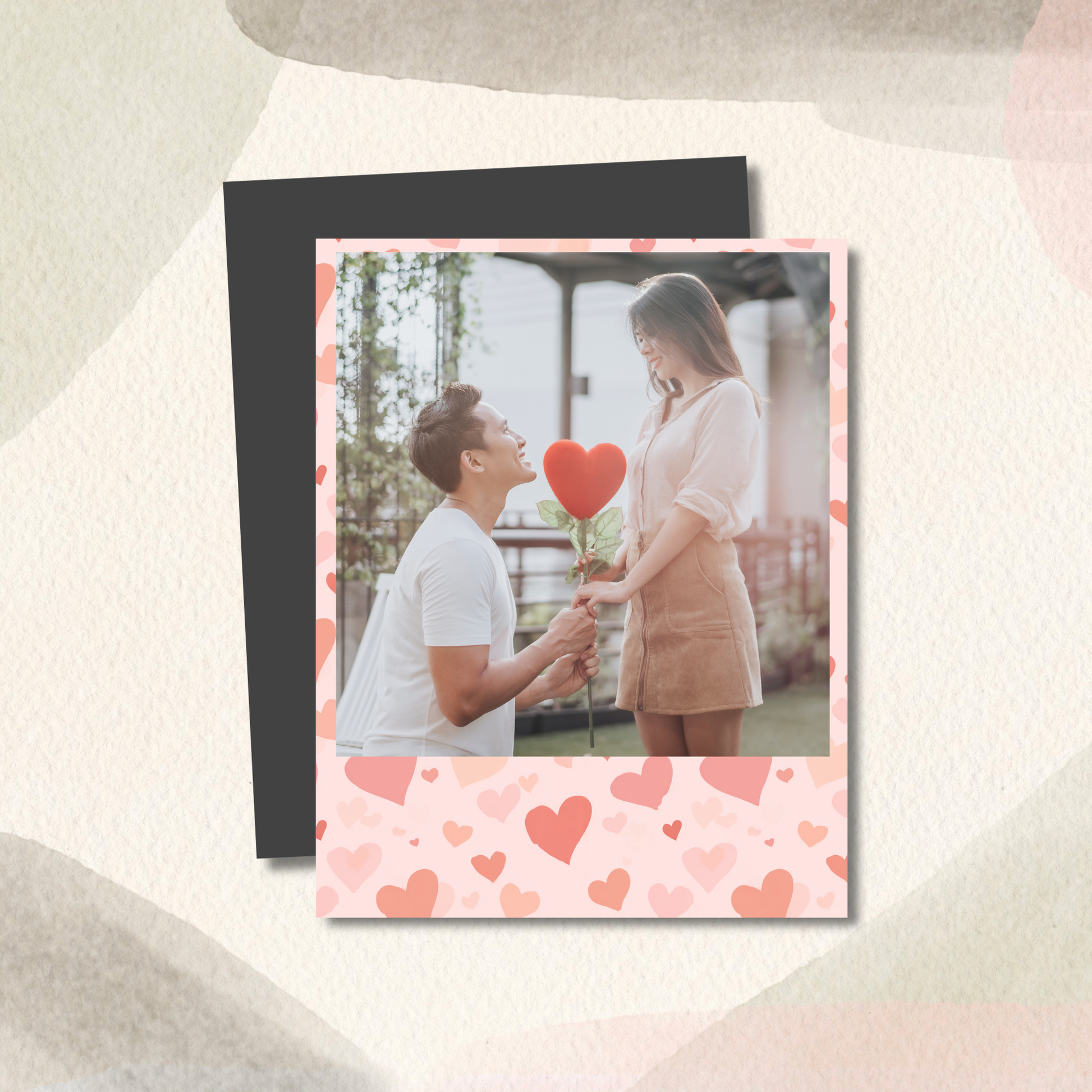 Personalized heart photo magnet gift for Valentine’s Day