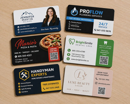 Bulk Business Card Magnets Canada | Custom Logo & QR Code Magnets