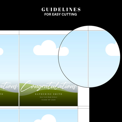 Graduation Canva Magnet Template 2026 | Editable Photo Magnet Design for Flexible Magnets