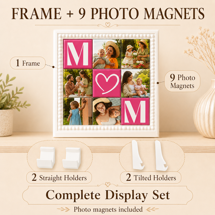 3x3 Magnetic Photo Frame for 2-Inch Square Photo Magnets
