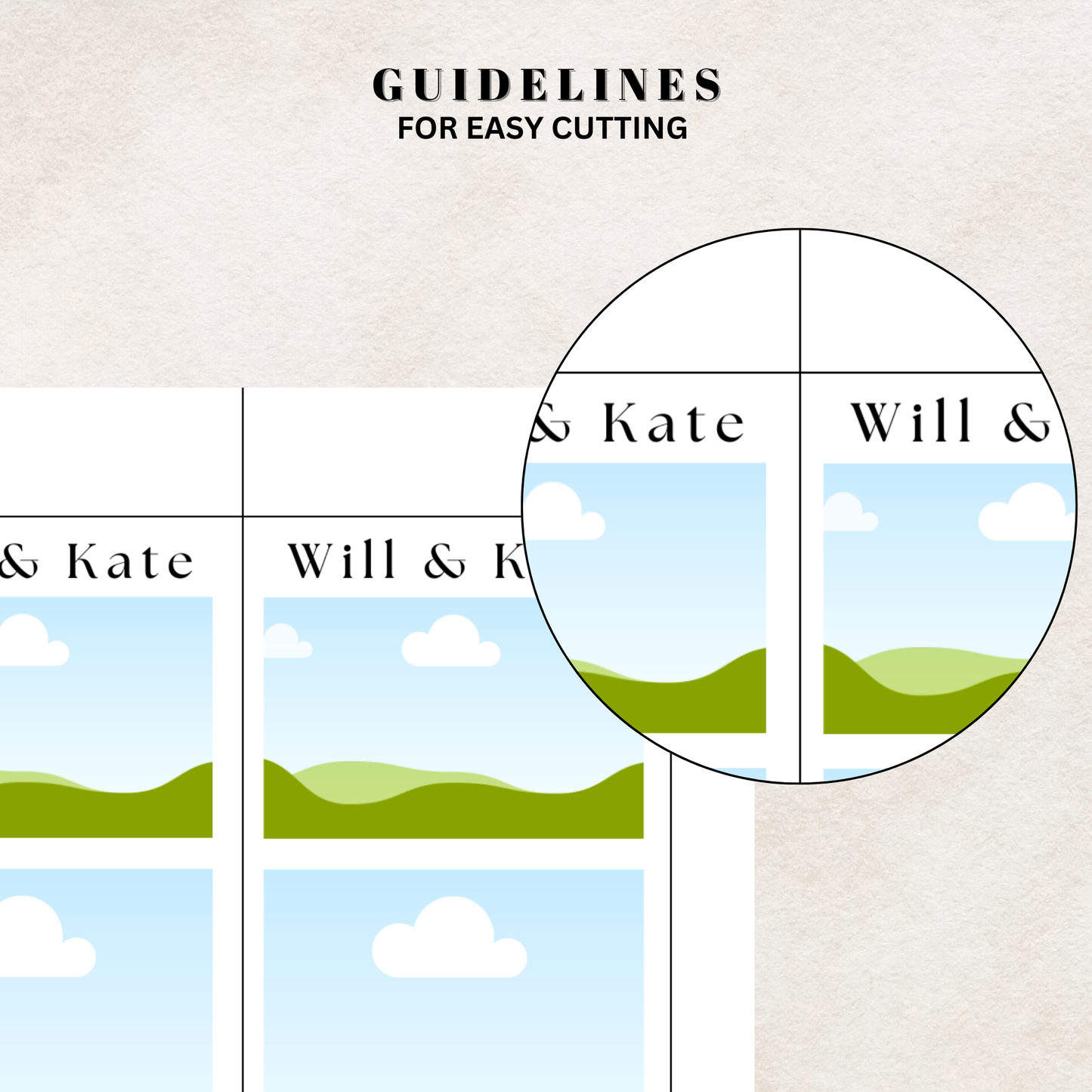 Canva Design template for Save the date photo magnet