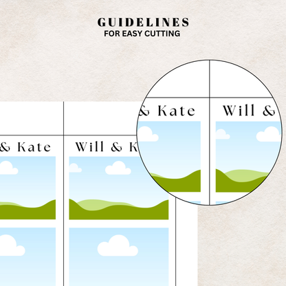 Canva Design template for Save the date photo magnet