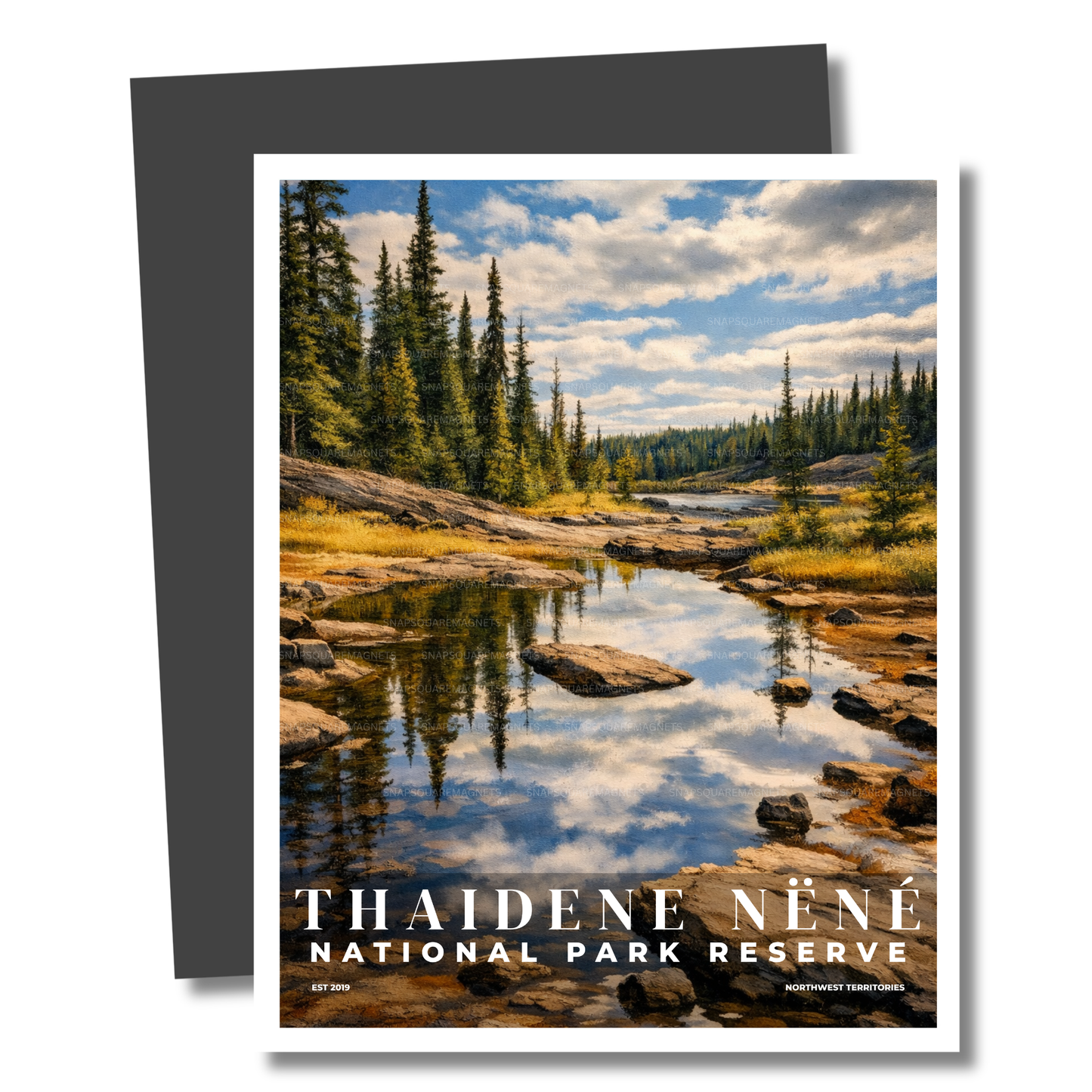 Magnet of Thaidene Nene National Park Reserve with a scenic landscape.