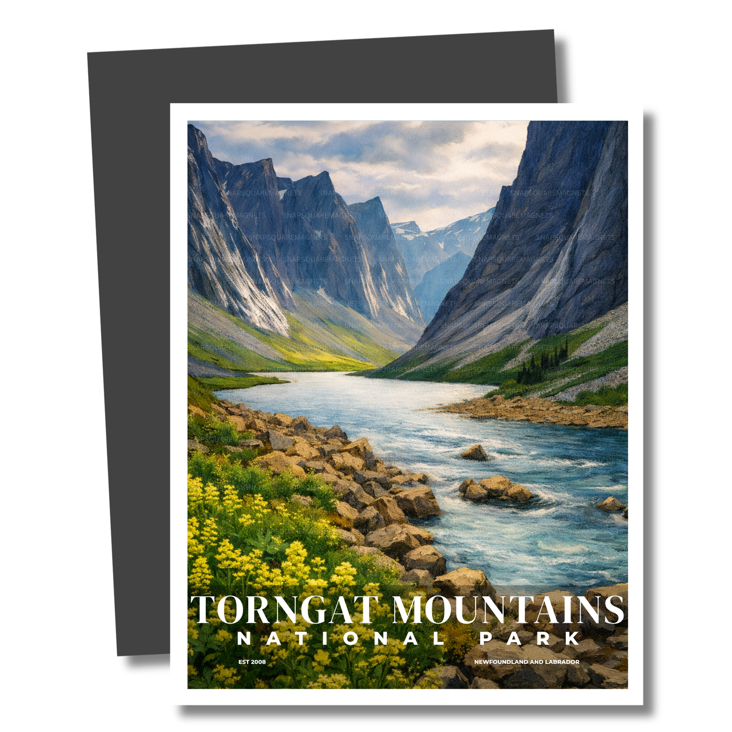 Magnet of Tornvatn Mountains National Park with a scenic view of mountains and a lake.