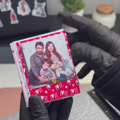 Heart Print Polaroid Photo Magnet Canada | Personalized Keepsake Magnet
