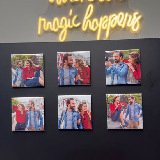 Snap Square Magnets - 6 Magnets